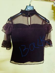 Elegant Purple Ruffle Top