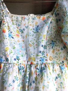 Organza Floral Midi