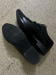 Classic Black Leather Dress Shoes