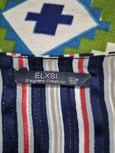 Striped Tunic Top - Elxsi