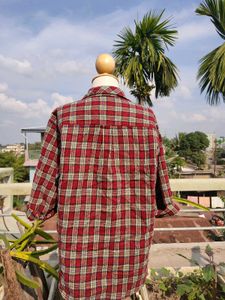Red Plaid Flannel Shirt