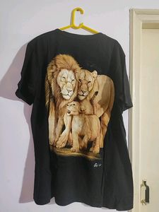 Lion Tshirt From Gir