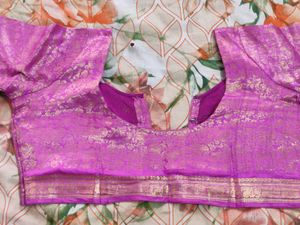 Pink Brocade Blouse
