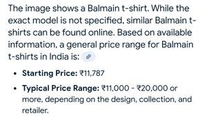 Balmain Paris Graphic T-shirt