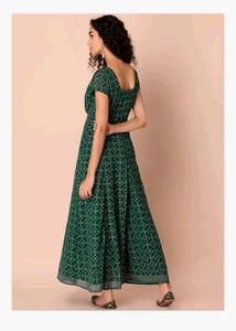 Green Sequin Midi Dress