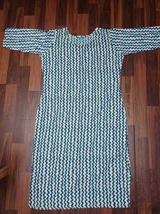 Stylish Blue &amp; Beige Kurta