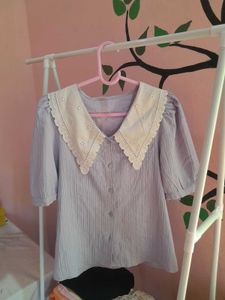 Cute Peter Pan Collar Top