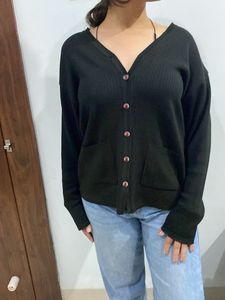 Black Cardigan with pocket