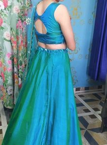 Elegant Teal Lehenga Choli Set