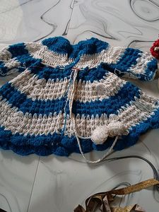 Please Help Me Kids Woolen Frock With Pant