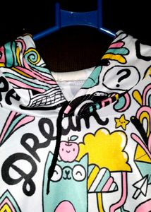 Printed Stylish Hoodie For Women