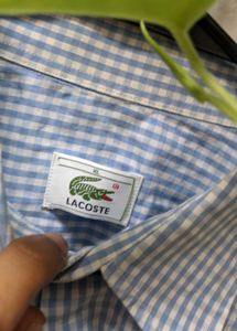 Lacoste Blue Checkered Shirt