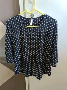 Black And White Fancy Top