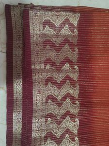 Elegant Maroon Saree