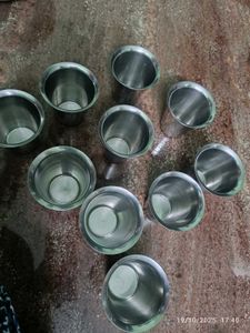 Each Glass At ₹70 Stainless Steel Glasses