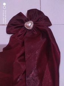 Shimmering Heart Hair Bows Set Of 2