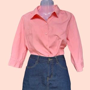 Pink 3/4 Sleeve Shirt