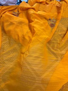 Elegant Orange Saree