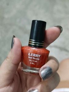 Lerry Nail Beauty/Sparkly Orange