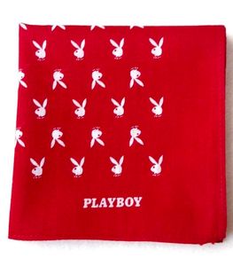 Playboy Red  Handkerchief Handy Bandana