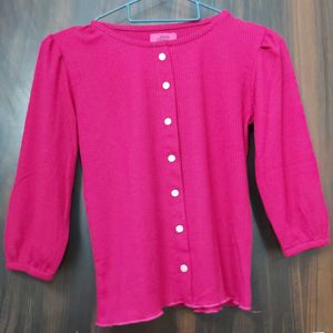 LUCKY CHARM hot pink top (S)