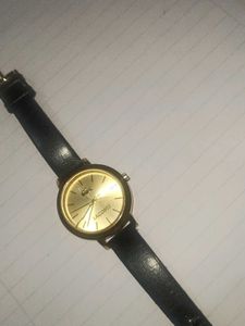 LACOSTE unisex Leather Black Watch