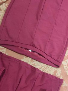 Maroon Co Ord Set