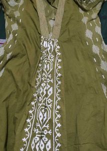 Green Kurta Set Totally New.