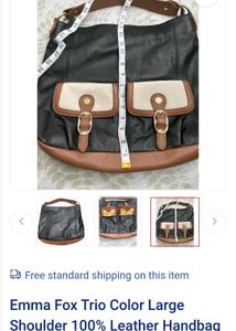 Emma Fox Leather Shoulder Bag
