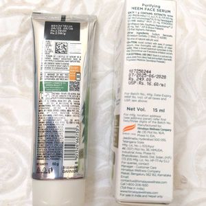 Garnier Vitamin C &amp; Himalaya Serum combo limited o