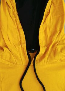 Brand New Unused Cotton Yellow Full Sleeves Hoodie
