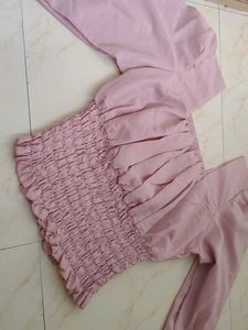 Cute Pink Smocked Top