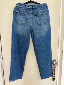 FOREVER 21 RIBBED DETAILED HIGH WAIST JEANS