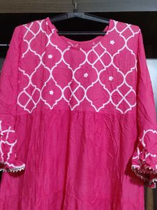 Pink Printed Dress