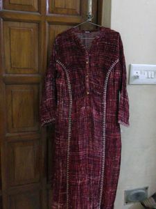 Elegant Red Printed Kurta