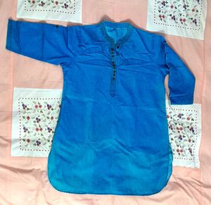Blue Denim Top/Kurta