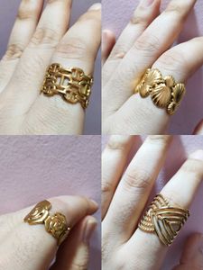 Anti Tarnish Adjustable  Rings