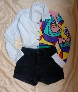 One Side Printed Shirt