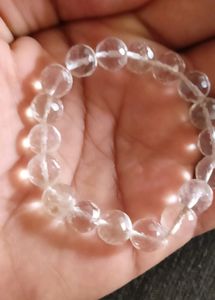 Natural Crystal Bracelet With Dimond Cutting!