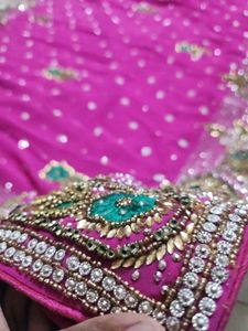 Pink full heavy 💗 work saree 🥻 👌