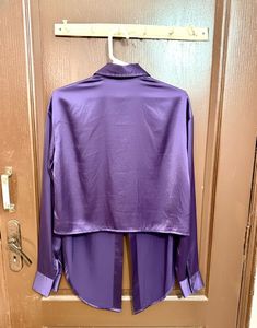 Purple Satin Shirt