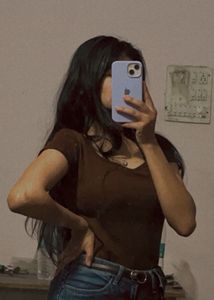 Women Brown Square Neck Top