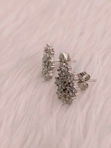 Snowflake Earrings 925 Silver Sterling