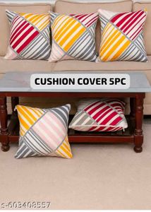 Striped Cushion Covers - Set of 5