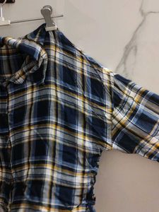 Checks Cropped Shirt