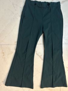Green Flared Trousers