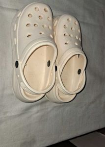 Beige Crocs