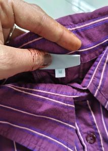 Purple Full Sleeves Shirt For Girl