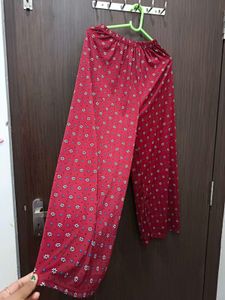 Red Floral Lounge Pants
