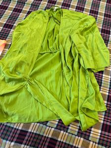 H&amp;m Wrap Satin Dress